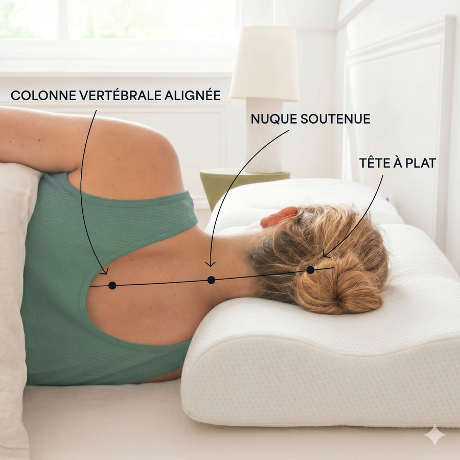 Système de Sommeil NOCTENE - Oreiller Cervical Modulaire